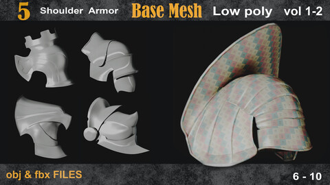 5 Shoulder Armor Basemesh vol 1-02