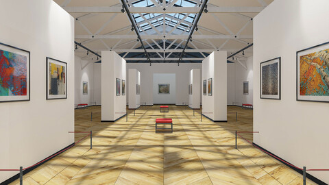 Art Gallery Exhibition 3D Model