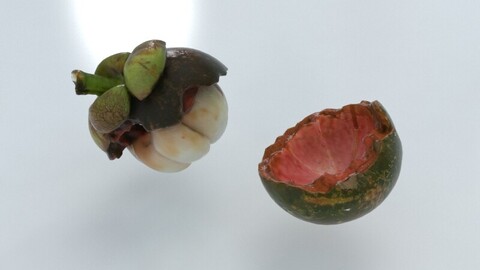 Mangosteen open