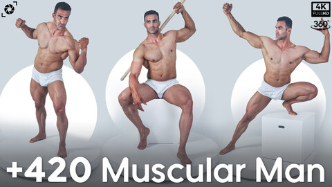 +420 Muscular Man References Pictures - Vol 02