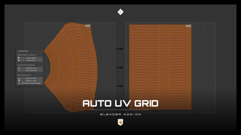 Auto UV Grid - Blender Add-On for UV Mapping