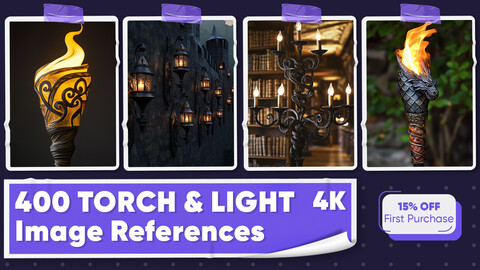 400 Torch and Light Image References - Vol 01