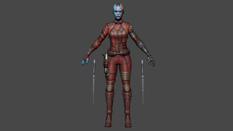 Nebula Low-poly | Rigged 3D model