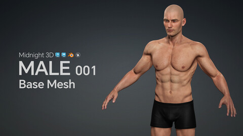 M3D Base Mesh - Male 001