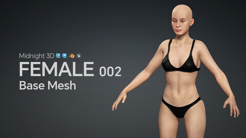 M3D Base Mesh - Female 002