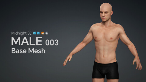 M3D Base Mesh - Male 003