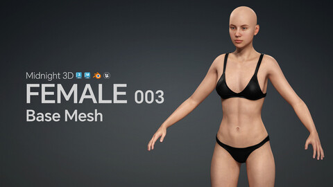 M3D Base Mesh - Female 003