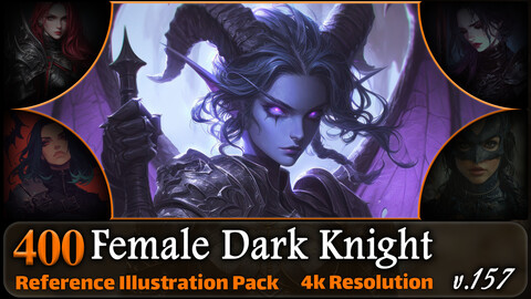 400 Female Dark Knight Reference Pack | 4K | v.157