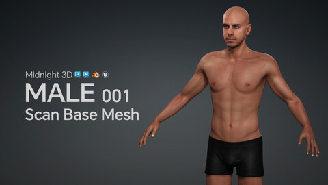 M3D Scan Base Mesh - Male 001