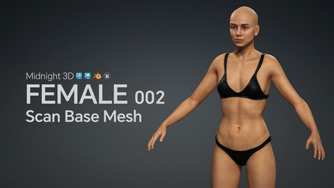 M3D Scan Base Mesh - Female 002