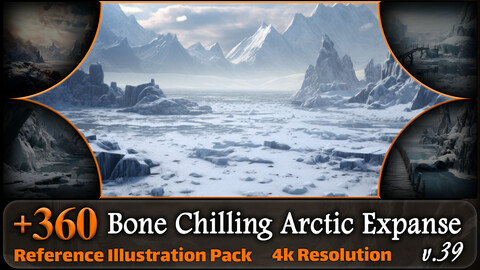 360 Bone Chilling Arctic Expanse Reference Pack | 4K | v.39