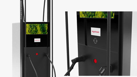 Ingeteam Ingerev Rapid ST200 EV Charging Station | 3D Model