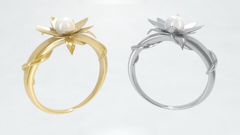 Ring - Gold - Silver - Pearl