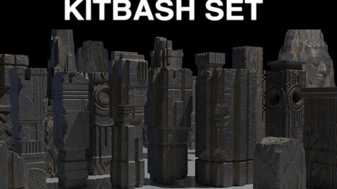 Ancient Ruins Kitbash Set