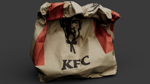 crumpled paperbag fastfood trash pt2 photogrammetry