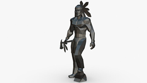 Warrior low poly