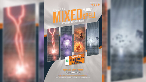 UE | Mixed Magic - Spell VFX Pack [4K]