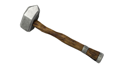 Medieval Hammer 3D Model