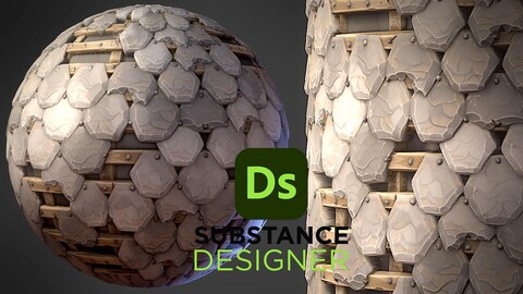 Stylized Damaged Roof - Substance 3D Designer