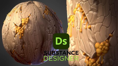 Stylized Tree Bark - Substance 3D Designer