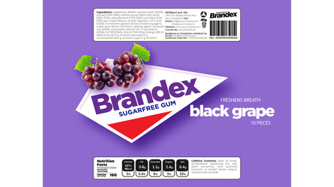 Brandex Gum – Bold and Refreshing Packaging Design (EPS File)