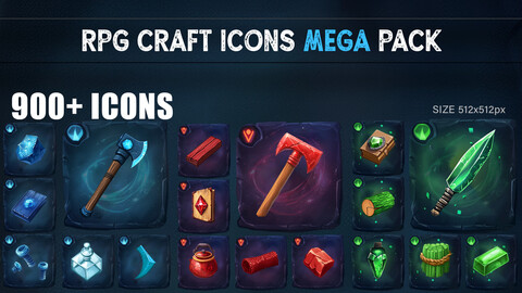 RPG Craft Icons Mega Pack