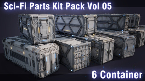 Sci-Fi Parts Kit Pack Vol 05 Container-PBR