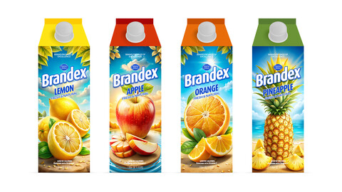 Juice Splash: Vibrant Juice Packaging EPS Design