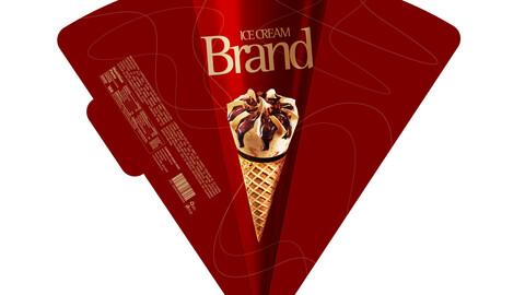 Brandex Ice Cream Cone – Fun and Delicious Packaging Design (EPS File)