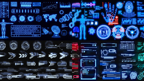 Bundle! Emissive Ui Decals Pack | Png | Kpack | Decal Machine