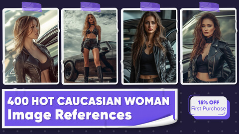 400 Hot Caucasian Woman Image References - Vol 01