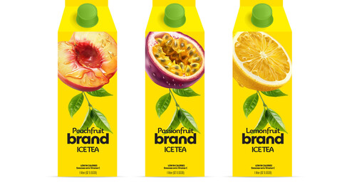 Brandex Iced Tea – Refreshing and Invigorating Packaging Design (EPS File)