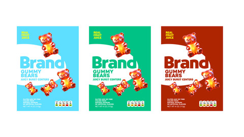 Brandex Jello Candy Bears – Fun and Colorful Packaging Design (EPS File)