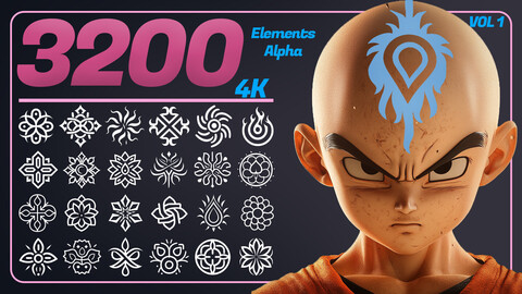 +3200 Element Patterns and Alpha | 4K