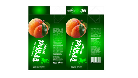 Brandex Juice Packaging – Fresh Green Design (EPS File)