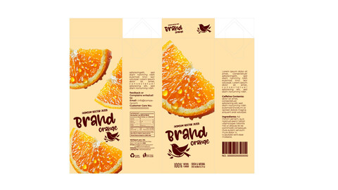 Brandex Juice Packaging – Elegant Beige Design (EPS File)