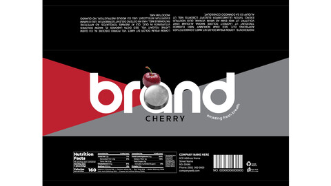 Brandex Black Refreshing Candy – Chic and Enticing Packaging Design (EPS File)