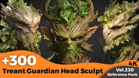 +300 Treant Guardian Head Sculpt Reference (4k)