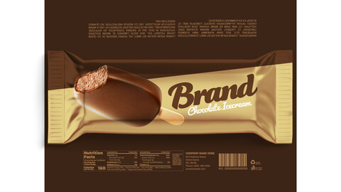 Brandex Ice Cream Bars – Refreshing and Colorful Packaging Design (EPS File)