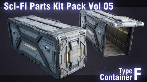 Sci-Fi Container Type F -PBR