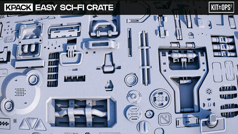 Easy Sci Fi Crate | Kpack for Blender