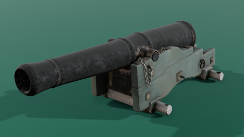 Old Cannon 3D Model