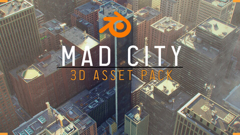 Blender Urban Asset pack - Mad City