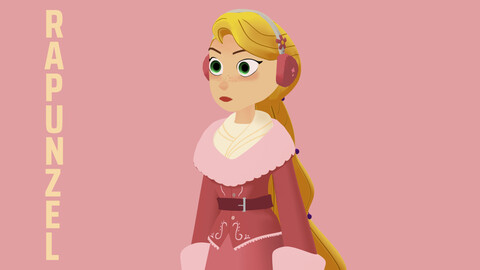 Rapunzel in her Winter Outfit (From Tangled The Series)