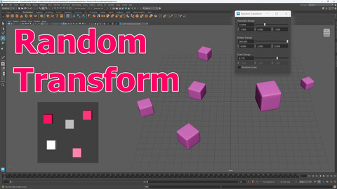 Random Transform Tool for Autodesk Maya