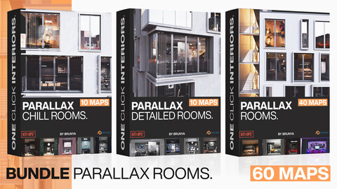 Parallax Room Bundle | One Click Interiors | Kpack