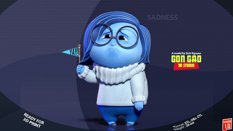 Sadness - Inside Out 2 Fanart