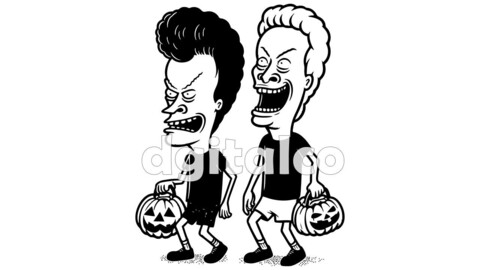 Beavis and Butt-Head Halloween Pumpkins Vector Pack – Premium Files for Apparel, Decor & More!