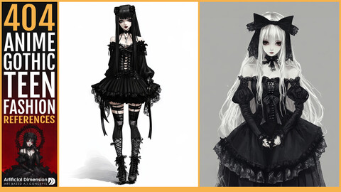 404 Anime Gothic Teen Fashion