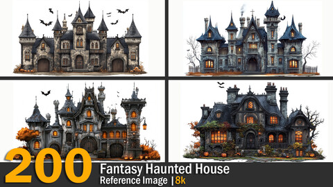 Fantasy Haunted House | Reference Images | 4K